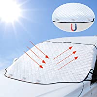 Tevlaphee Parasol Coche Delantero- Parasoles Coche- Parasol Delantero Coche- Magnético- Plegable-Protege de Rayos UV…